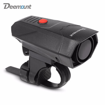 

Deemount Digital Cycling Horns Bicycle Handlebar Ring Bell Alarm for Safety Five kinds of sound effects loud&clear sound