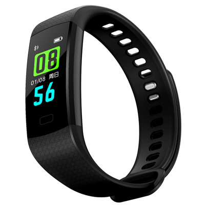

Magic MOONPI color screen smart bracelet S9 men&women dynamic heart rate blood oxygen bracelet WeChat information push waterproof call reminder pedometer simple black