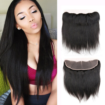

Dream Like 8A Indian Virgin Straight Hair 3 Bundles with 13X4 Lace Frontal Black Color