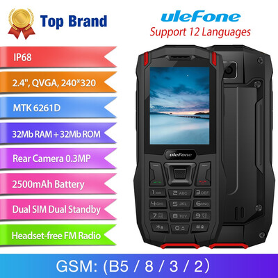

Ulefone Armor Mini Waterproof Phone Outdoor Adventures Phone 24" Wireless Loud Speaker Radio GSM Quad Band Dual SIM Rugged Phone