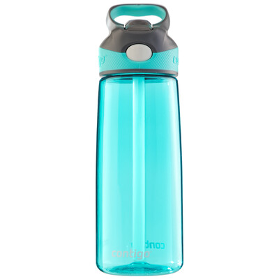 

Jingdong Supermarket] contigo single layer sports straw cup summer portable plastic cup 560ml sea water blue HBC-ADN034