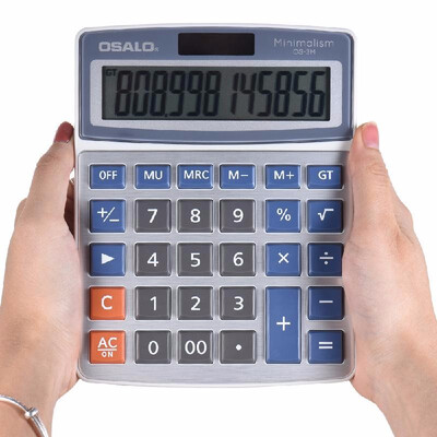 

Standard Function Desktop Electronic Calculator 12 Digits Large Display Solar And Battery Dual Power Supply for School Home Office
