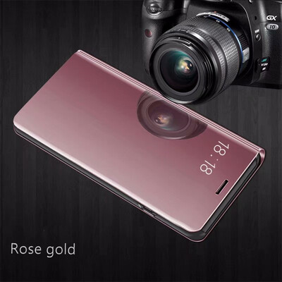 

Samsung Galaxy S7S7 Edge Luxury Slim Mirror Flip Shell Stand Leather Smart Clear View Window Cover Phone Case