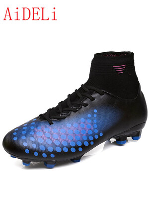 

AiDELi Mens Slip Breathable Football Shoes Outdoor Training Shoes