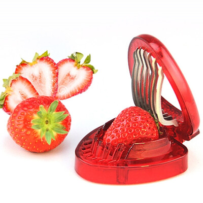 

Высококачественная клубника Slicer Клубника Вырезать фрукты Нож салат производитель Торт Украшение инструмент кухонные принадлежности
