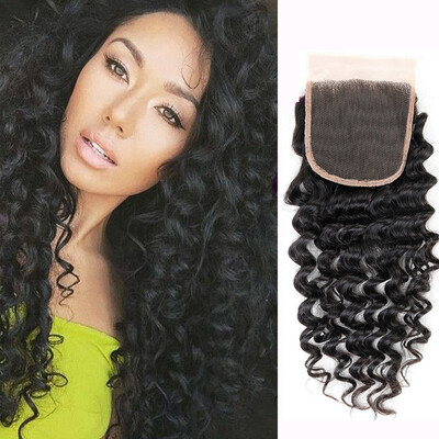

WYF Malaysian Deep Wave Virgin Hair with Closure Free Part Virgin Hair Deep Wave 3 Bundles