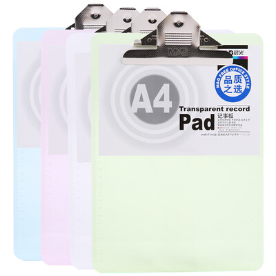 

Morninglight M & G ADM94563 A4 Transparent Scale Note Board Clip Folder Color Random