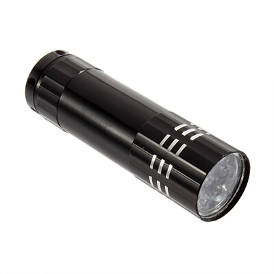 

Classic 9 LED Aluminum Flashlight Lamp Small Flashlight Emergency Camping