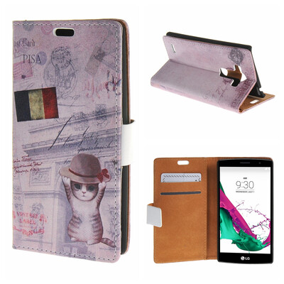 

MOONCASE for LG G4 Beat G4S Case Flip Wallet Card Slot Stand Leather Folio Pouch Case Cover /a08