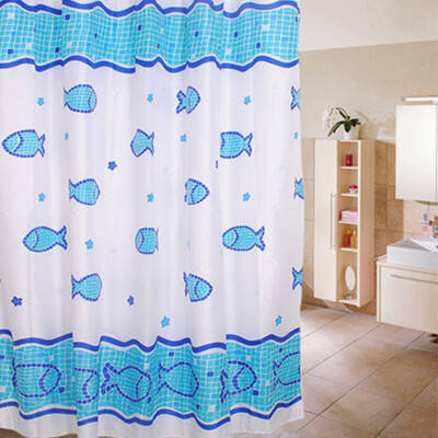 

Mercure guest sea bottom fish polyester shower curtain 180180CM