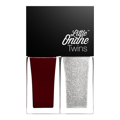 

Little Oden littleondine water-based nail polish healthy peelable&tasteless nails Twins Gemini series portable manicure set pure white & rotten powder