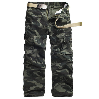 

2018 Mens Fashion Multi-pocket Casual Overalls Outdoor Training Camouflage Trousers
