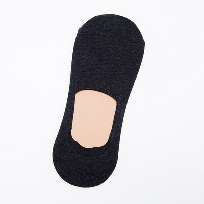 

Men&39s Cotton Pure Color Sicial Gel Anti Skid Soft Socks