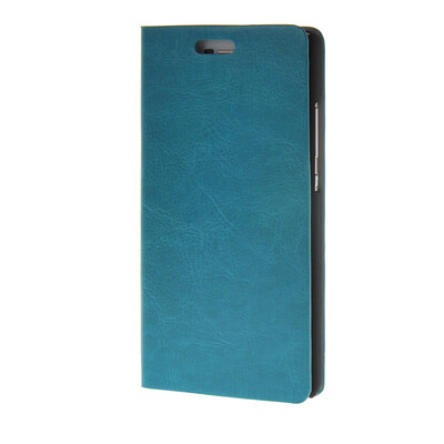 

MOONCASE Leather Side Flip Wallet Card Holder Stand Shell Pouch Case Cover for Huawei Ascend P8 Blue