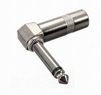 

Huayuan 14" 14 inch 63mm 63 mm right angle 90 degree mono male jack plug connector