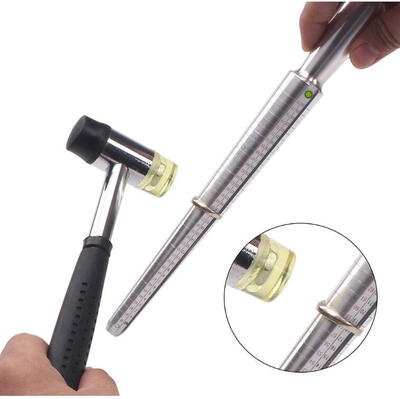 

MAARYEE Ring Sizer Mandrel Stick Double Head Rubber Hammer 27 шт. Кольцевые измерительные приборы Наборы для ювелирных изделий