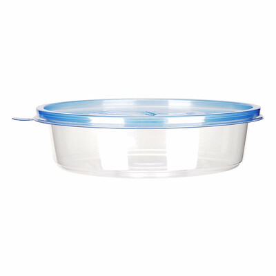 

OTOR Salad Bowl with Lid Take Away Plastic Food Container Clear Bowl Box for Fast Food Bento Microwaveable 150mm 120pcs