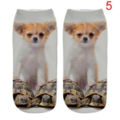 

3D Cartoon Animal Dog Printed Socks For Men Women Cute Unisex Ankle Socks
