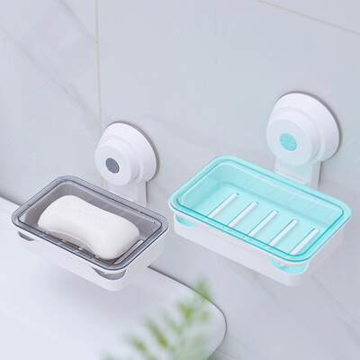 

Shunmei soap box drain soap box seamless suction cup wall type double double combination kit SM-1606