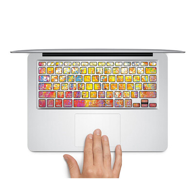 

GEEKIDMacbook Air 11 keyboard decal sticker individual keys protector Colorful Macbook Air keyboard decor sticker