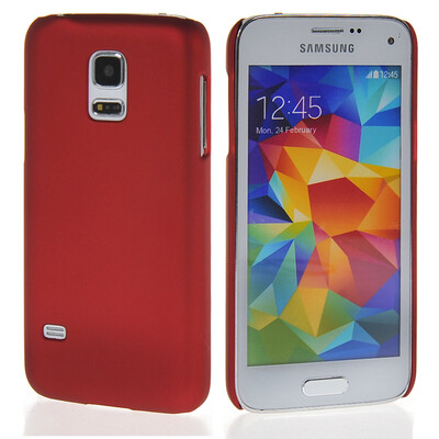 

MOONCASE Hard Rubberized Rubber Coating Devise Back чехол для Samsung Galaxy S5 Mini Red