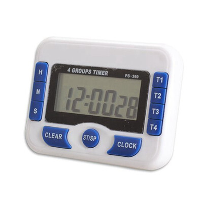 

UpperX 3-Channel Count Down Timer Digital Display Clock Timing Device Precise Blue