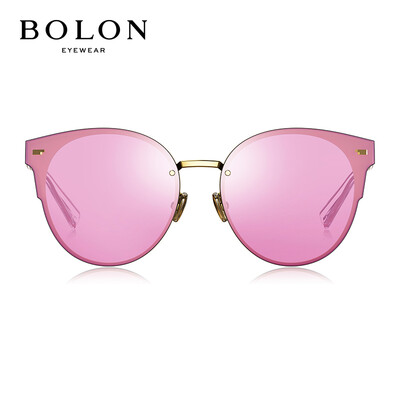 

Tyrannosaurus BOLON Sunglasses Womens Classic Fashion Sunglasses Cat Eye Frame Sunglasses BL8053C60-GoldTransparent