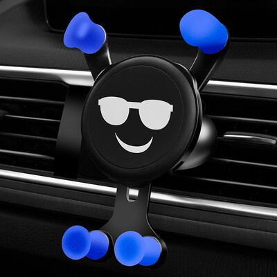 

YooCar Car Phone Holder Car Air outlet Gravity Stand Navigation Stand Apple Samsung Huawei Universal Cartoon Stand Fun Le Blue