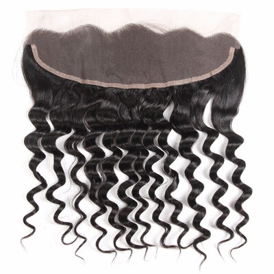 

HCDIVA Peruvian virgin Human Hair Closure Loose Wave Lace Frontal ear to ear 134 inch Free Part Free shipping