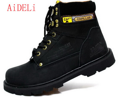 

AiDELi Men&women Martin boots CAT 067 Boots work boots high heel outdoor hiking boots leather tooling boots walking shoes cou