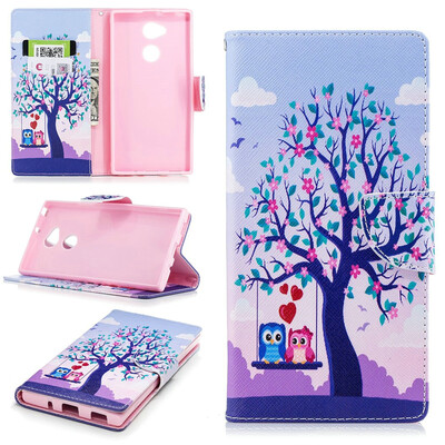 

BEFOSPEY Painting PU LeatherSoft TPU Card Slot Stand Wallet Case For Sony Xperia XA2 Ultra 60"2018