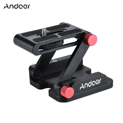 

New Zshaped Aluminum Alloy Foldable Camera Camcorder Desktop Holder 360° Quick Release Plate Tilt Head for Nikon Canon Sony Penta