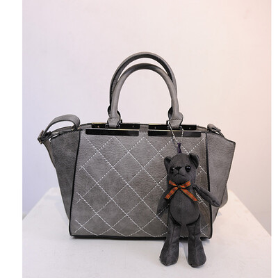 

Brand women handbag leather women tote bags Thread Teddy Bears Appliques Sequined women messenger bags bolsas feminina