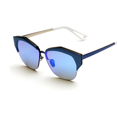 

feidu высокого качества, полу - rimless очки женщин бренда дизайнер зеркальные солнечные очки для женщин oculos де соль feminino