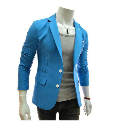 

Zogaa New Mens Suit Matching Color Many Pockets Slim