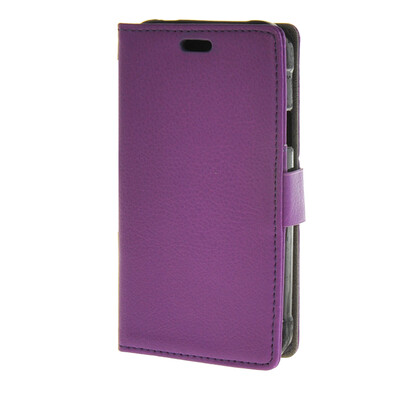 

MOONCASE Лич кожи Кожа Флип кошелек Слот для карты отойти чехол для Samsung Galaxy Xcover 3 G388F фиолетовый