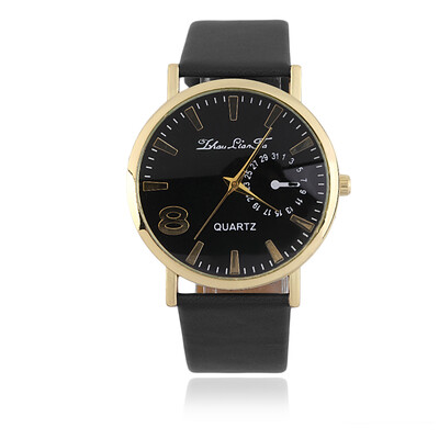 

New Hot Fashionable Calendar Quartz Watches Leather Wristwatch