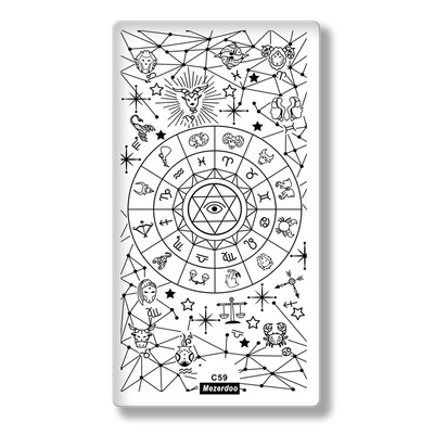 

летом теме гвоздь штамповки тарелки icecream любви звезды цветок схеме роспись ногтей штамп изображения знака шаблон