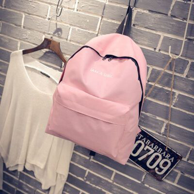 

Fashionable New Letter Canvas Backpack for Girl Travel Backpack Couple Backpack