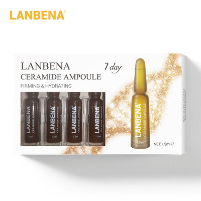 

LANBENA Ceramide Ampoules Serum Firming Moisturizing Anti-Aging Lift Nourishing Anti-Wrinkle Reduce Pores Skin Care for 7 Days