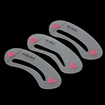 

3 Style Eyebrow Stencil Card Template