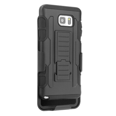 

Samsung GALAXY NOTE 5 Phone Case Armor Robot Bracket Shockproof Silicone Case with Belt Clip