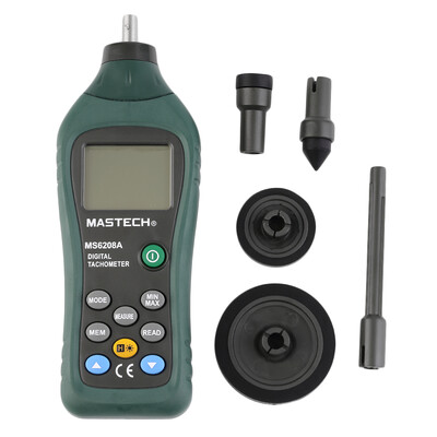 

MS6208A Связаться Цифровой тахометр RPM метр Скорость вращения 50-19999RPM