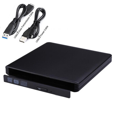 

Slot in USB 30 SATA Interface Laptop Notebook CDDVD RW Burner ROM Drive External Case Enclosure Caddy No Optical Driver 95mm
