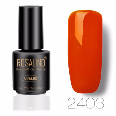 

ROSALIND 7ML Nail Polish Gorgeous Color Nail Gel Polish Vernis Semi Permanent Top Coat Base Coat Gel Nail Varnishes gel lacquer