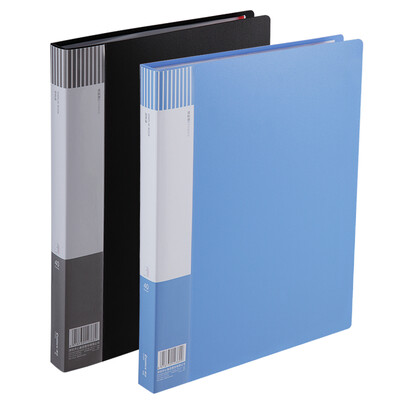 

Coix A4 Information Book Easy Classification File Bag Document Book Insert Folder FF40AK 40 Page Blue