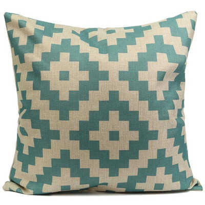 

Cntomlv hot sale Vintage Geometric Flower Cotton Linen Throw Pillow Case Cushion Cover Home