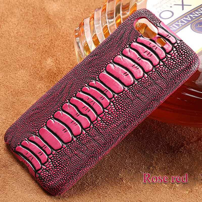 

Genuine Leather Phone Case For Gionee S10 Case Ostrich Foot Texture Back Cover For M6 Plus Case