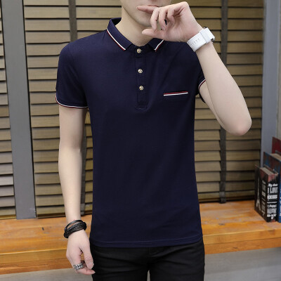 

DaMaiZhang Brand clothing New Men Polo Shirt Men Business Casual solid male polo shirt Short Sleeve breathable Tshirt Top Tee