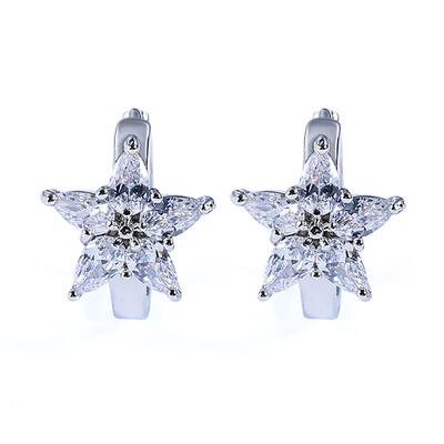 

Fashion white gold earring jewelry